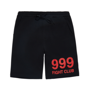 999 Club Juice Wrld Fight Black Shorts