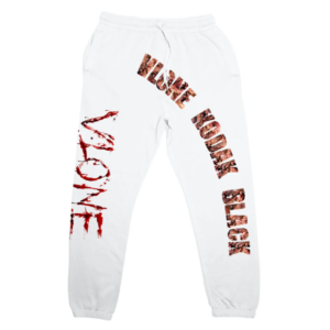 Kodak white Vlone Zombie Joggers White