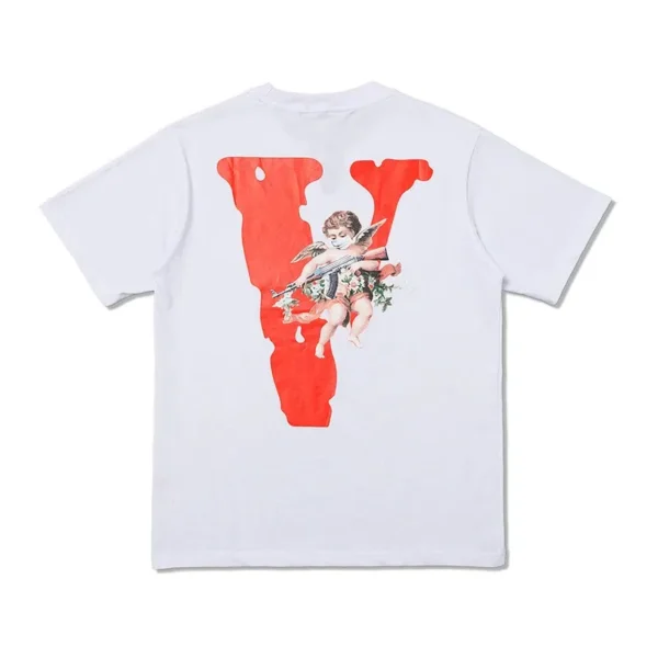 Vlone Angel Logo White Tee